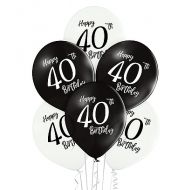 Balony na 40 urodziny białe czarne 6 szt - 42-90_1.jpg.410x410_q100_sharpen.jpg