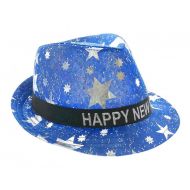 Kapelusz Happy New Year niebieski w gwiazki - 76974.jpg