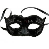 Maska cekinowa czarna  - 94055.jpg