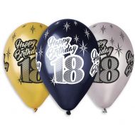 Balony na 18 urodziny 6 szt. metaliczne - balony_premium_happy_birthday_18,_metaliczne,_12_6_szt._godan.jpg