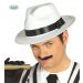 Al Capone boss kapelusz gangster, Kolor: biały, Rozmiar: Uniwersalny dla dorosłych, postać/temat: gangster/mafiozo/Capone, płeć: dla chłopców / mężczyzn
